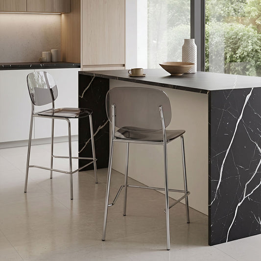 Gloss XL – sgabello trasparente 65 cm in policarbonato