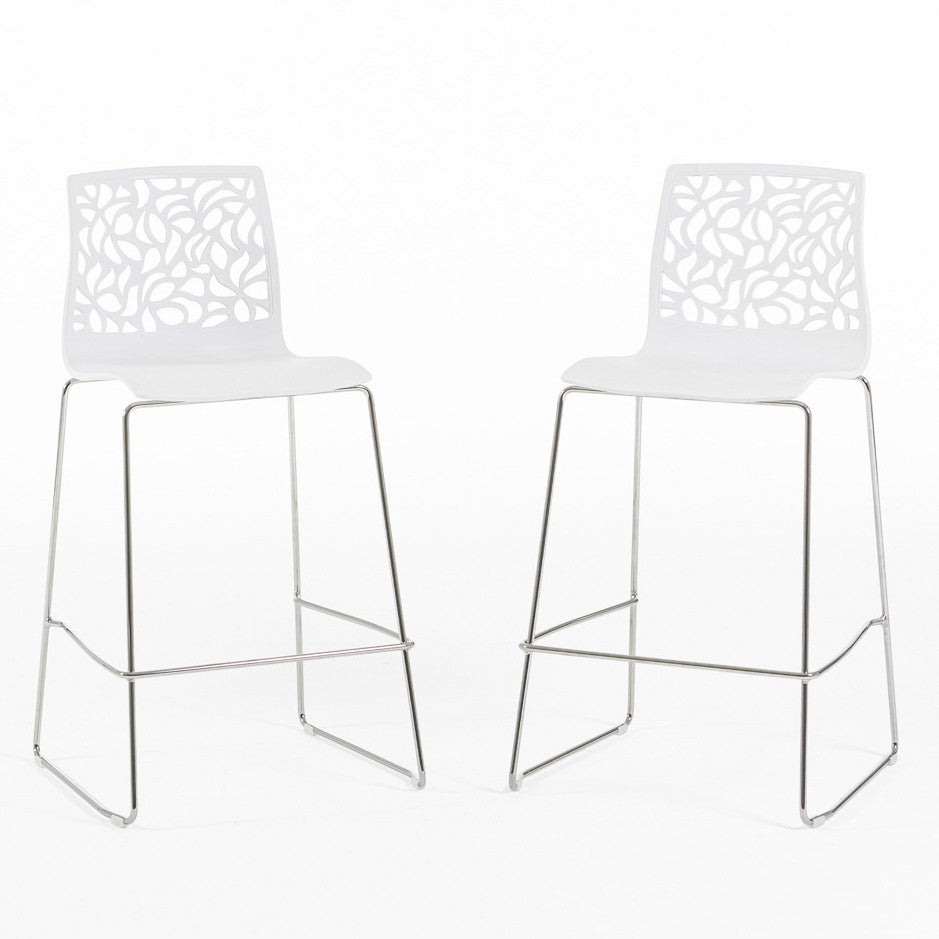 ANNA XL stools in polypropylene & metal, modern design