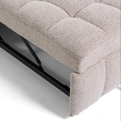 Flow – poltrona imbottita in bouclé con seduta regolabile