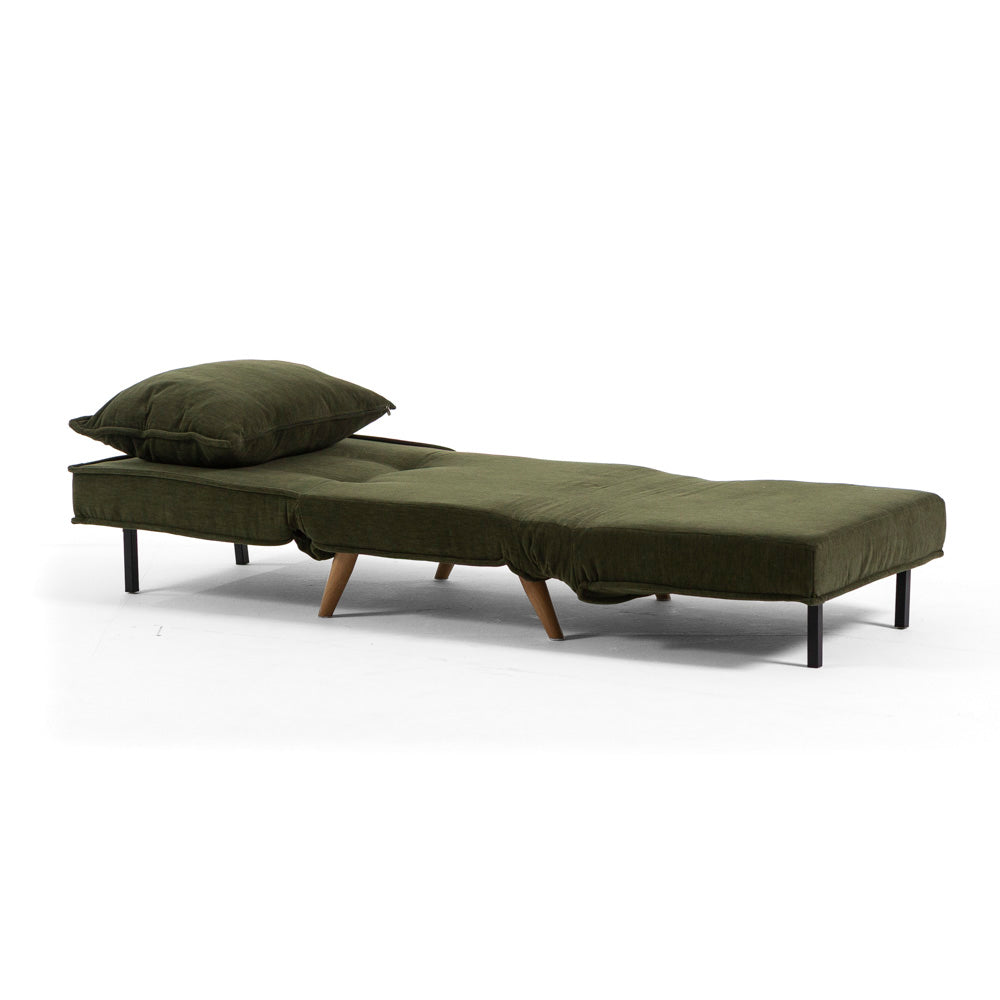 Cozy – divano letto in tessuto trapuntato con apertura facile
