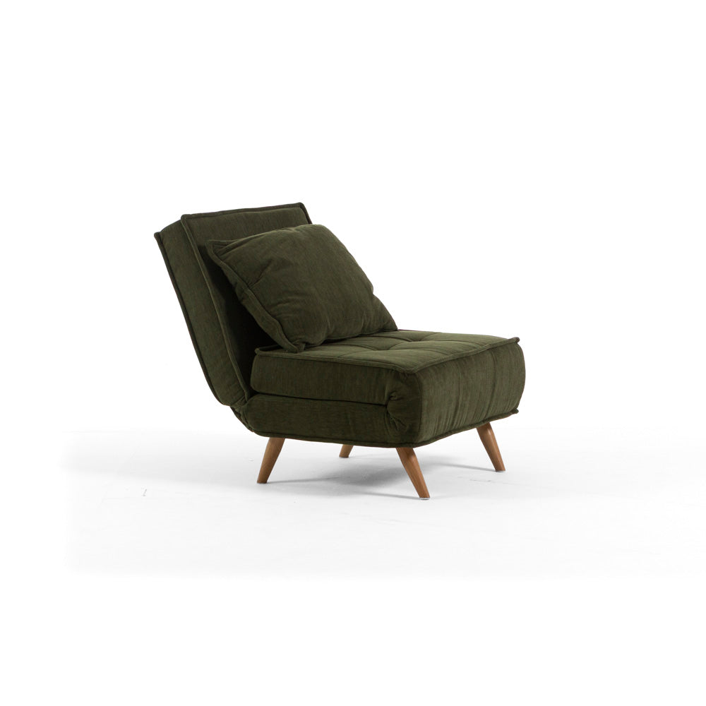 Cozy – divano letto in tessuto trapuntato con apertura facile