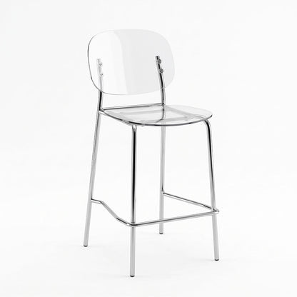 Gloss XL – sgabello trasparente 65 cm in policarbonato