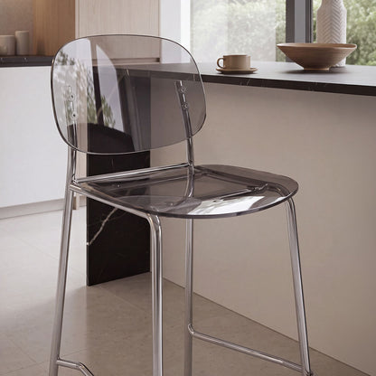 Gloss XL – sgabello trasparente 65 cm in policarbonato