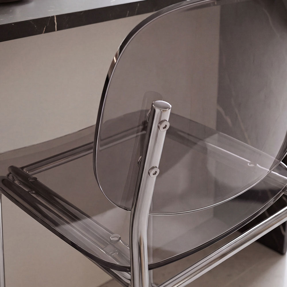 Gloss XL – sgabello trasparente 65 cm in policarbonato