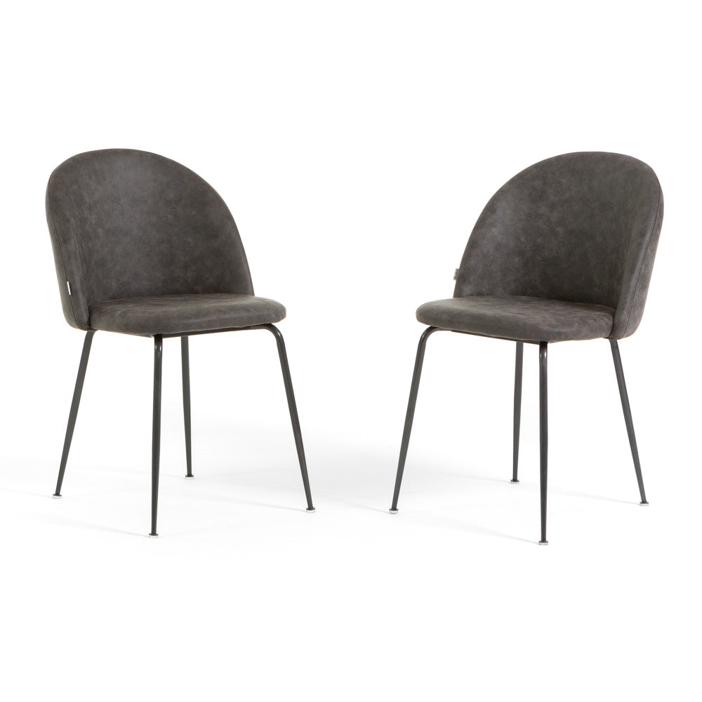 SARA LEATHER-LOOK CHAIRS