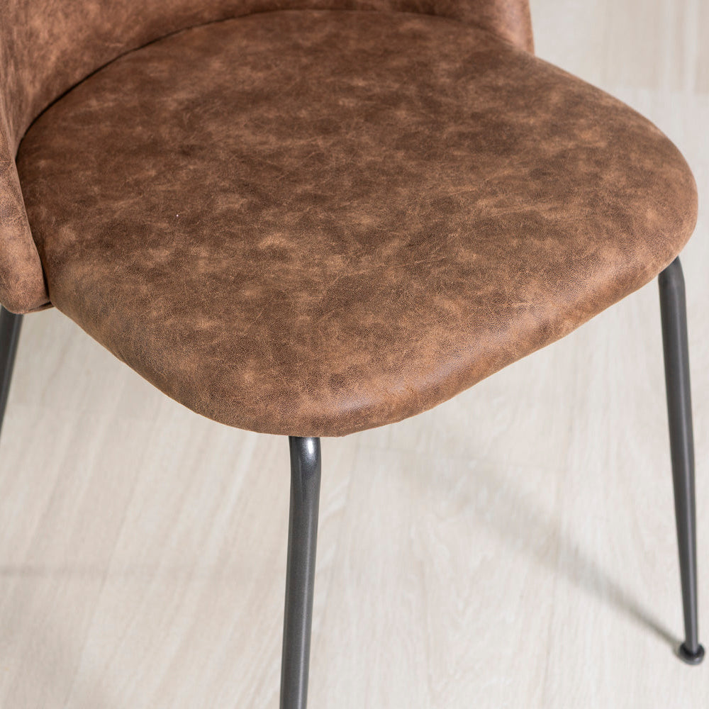 SARA LEATHER-LOOK CHAIRS