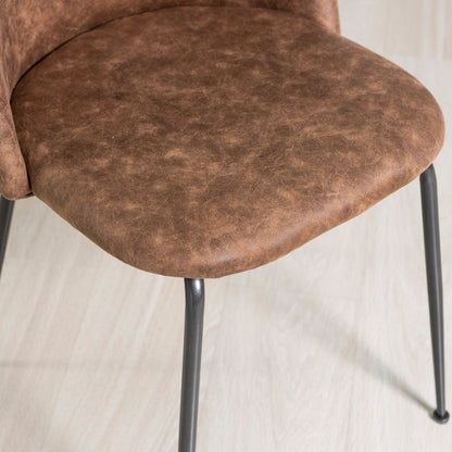 SARA LEATHER-LOOK CHAIRS