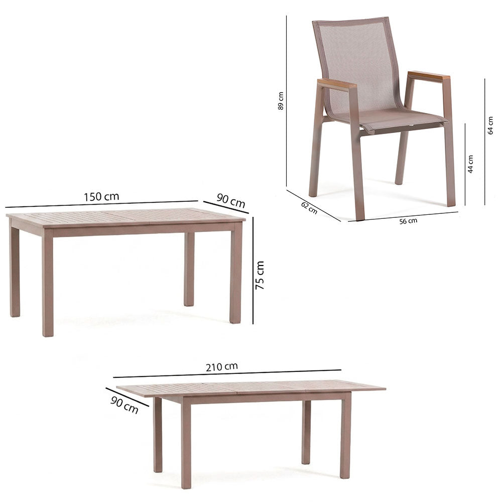 ALVARO EXTENDABLE + 6 DEVA SET