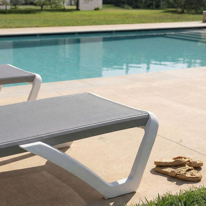 COSTA SUNBEDS + SIDE TABLE SET